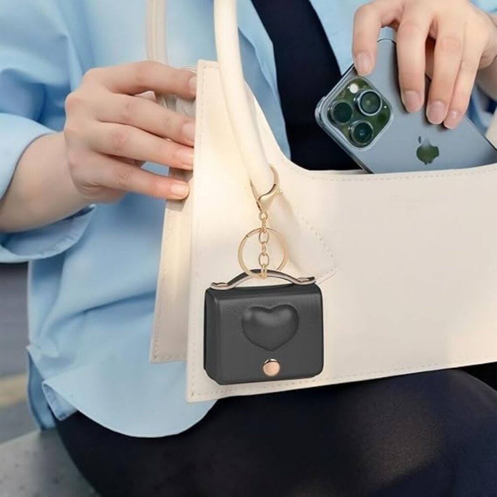 Womens Coin Heart Purse Keychain Wallet Designer Bag Purse Accessories‎ Mini